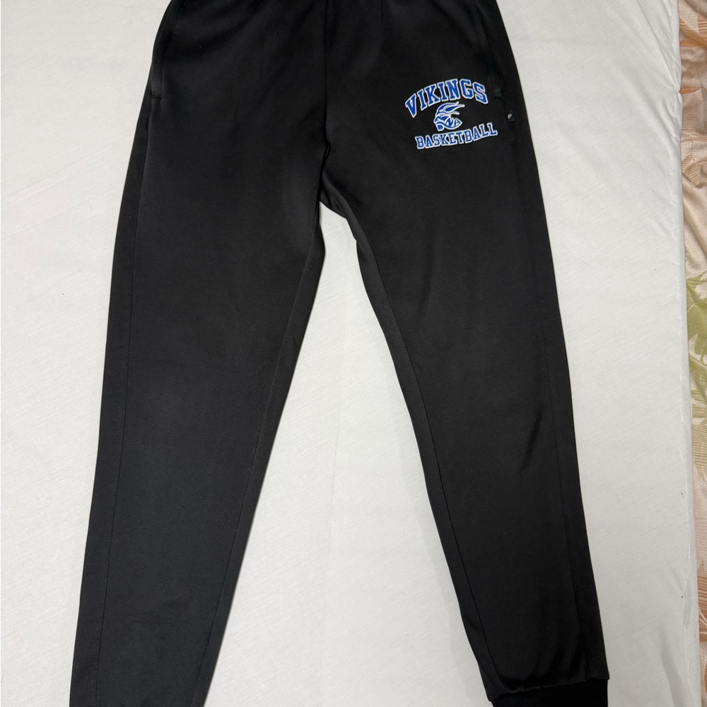 Vikings Kids Black Sports Joggers